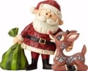 Jim Shore Rudolph Reindeer 4058344 Santa and Rudolph and Bag