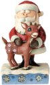 Jim Shore Rudolph Reindeer 6001590 Santa Hugging Rudolp