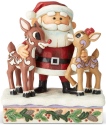 Jim Shore Rudolph Reindeer 6004146 Santa Hugging Rudolph