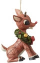 Rudolph Traditions by Jim Shore 6004151 Rudolph with Wreath