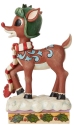 Jim Shore Rudolph Reindeer 6009111 Rudolph in Aviator Hat Figurine