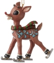 Jim Shore 6013803 Rudolph Ice Skating Hanging Ornament