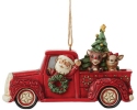 Jim Shore 6013805 Rudolph in Red Truck Hanging Ornament