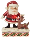 Rudolph Traditions by Jim Shore 6015718 Santa Petting Rudolph Figurine