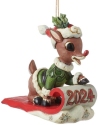 Rudolph Traditions by Jim Shore 6015720N Dated 2024 Rudolph Ornament