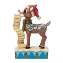 Rudolph Traditions by Jim Shore 6019108N Rudolph with List in Mouth Figurine