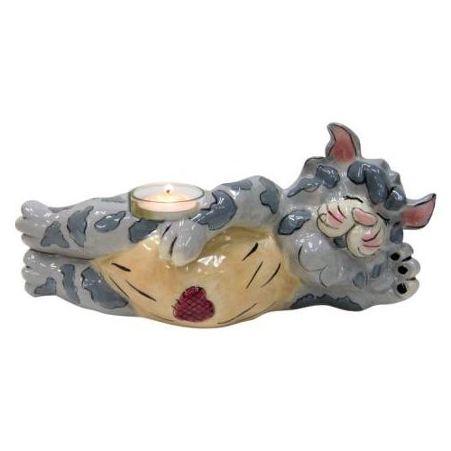 Special Sale SALE15426 Studio H - Heather Goldminc 15426 Romeo Cat Tealight Candleholder