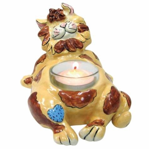 Special Sale SALE15428 Studio H - Heather Goldminc 15428 Juliet Cat Tealight Candleholder