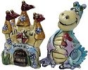 Studio H - Heather Goldminc 15432 Dragon Heart Castle Salt and Pepper Shakers