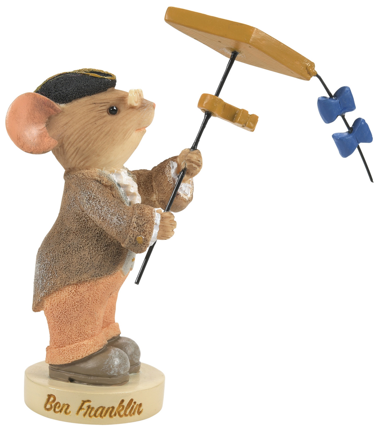 Tails with Heart 6008091 Benjamin Franklin Mouse Figurine