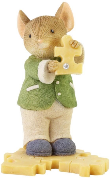 Tails with Heart 6009902 Puzzler Mouse Figurine