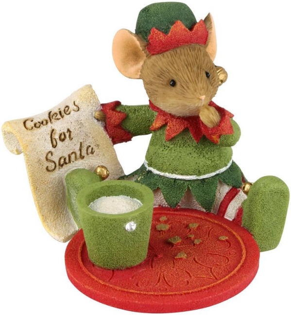 Tails with Heart 6010586N Cookies For Santa Figurine