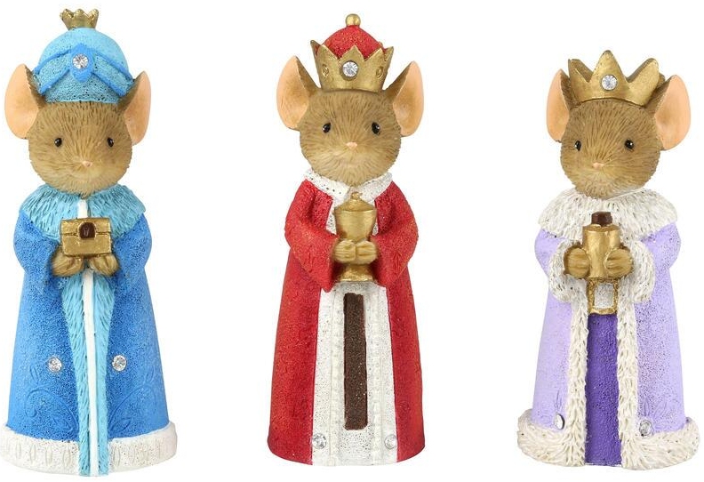 Tails with Heart 6010748i 3 Wise Mice Mouse Figurine