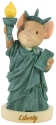 Tails with Heart 6008090 Statue of Liberty Mouse Figurine