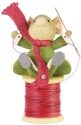 Tails with Heart 6008943 Spools of Fun Mouse Figurine