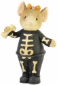 Tails with Heart 6009245 Halloween Skeleton Mouse Figurine