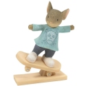 Tails with Heart 6012048 Skater Slide Mouse Figurine