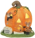 Tails with Heart 6012639 Jack-O-Lantern House Mouse Figurine