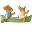 Tails with Heart 6013007N Canoeing Couple Mice Mouse Figurine