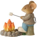 Tails with Heart 6013009 Roasting Marshmallows Mouse Figurine