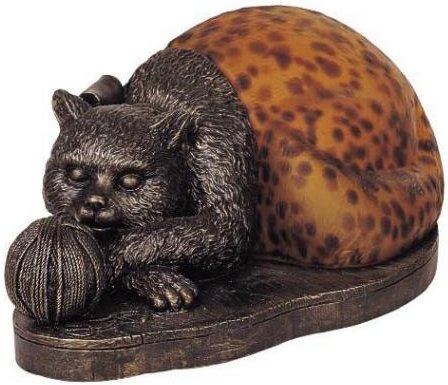 Terra Cottage Tl3367b Table Lamp Cat Kitten Collectibles Gifts