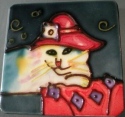 Tiles 979M Sabrina the Red Hat Society Cat