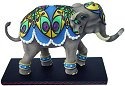 Tusk 13050 Peacock Elephant Figurine