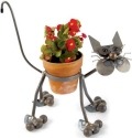 Junkyard Dogs & Cats F27 Cat Glass Eyed Pot Holders
