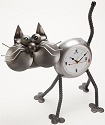 Yardbirds F318 Standing Cheeks the Cat Clock