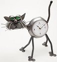 Yardbirds F320 Standing Sleepy Cat Clock