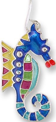 Zarah Co Jewelry 0108Z1P Calypso Seahorse Pendant on Chain