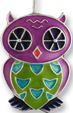 Zarah Co Jewelry 0111Z1P Calypso Owl Pendant on Chain