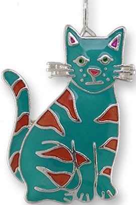 Zarah Co Jewelry 0112Z1P Calypso Cat Pendant on Chain
