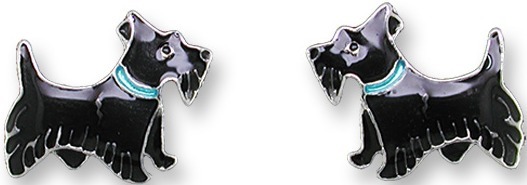 Zarah Co Jewelry 0713Z1 Scottish Terrier Dog Earrings