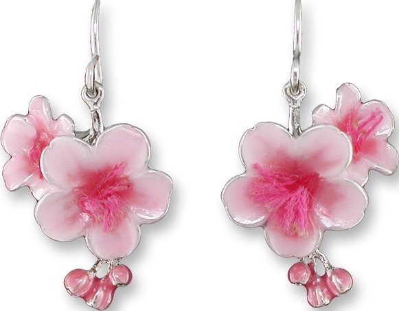 Zarah Co Jewelry 0909Z1 Cherry Blossoms Earrings