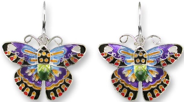 Zarah Co Jewelry 1103Z1 Designer Butterfly Earrings