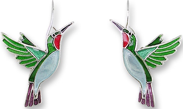 Zarah Co Jewelry 1302Z1 Hummingbird Earrings