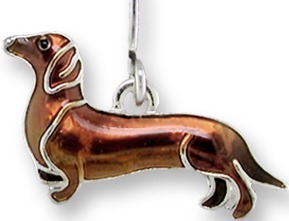 Zarah Co Jewelry 1909Z1P Dachshund Dog Pendant on Chain