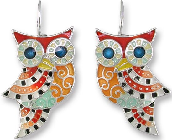 Zarah Co Jewelry 2007Z1 Owl Radiance Earrings