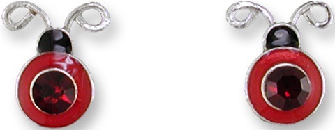 Zarah Co Jewelry 2013Z1 Crystal Ladybug Earrings