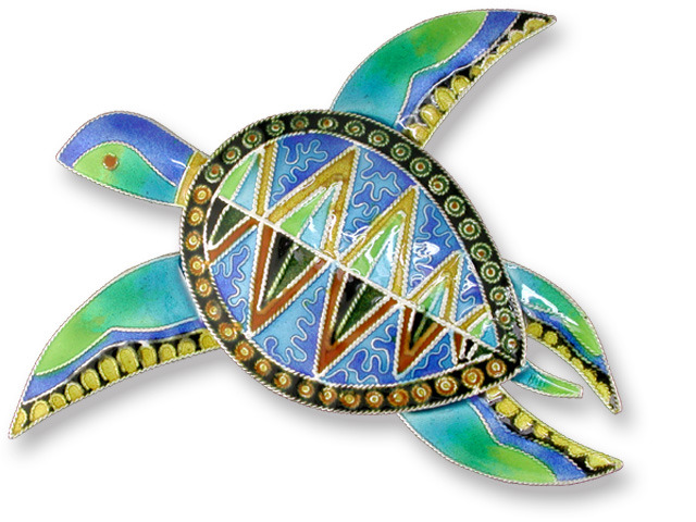 Zarah Co Jewelry 201402P Island Turtle Pendant on Chain