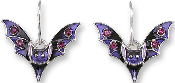 Zarah Co Jewelry 2020Z1 Crystal Bat Earrings