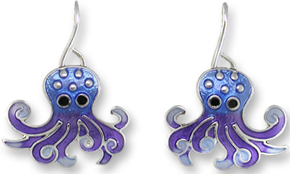 Zarah Co Jewelry 2135Z1 Octopus Dangle Earrings