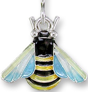 Zarah Co Jewelry 2158Z1P Bee Dangle Pendant on Chain