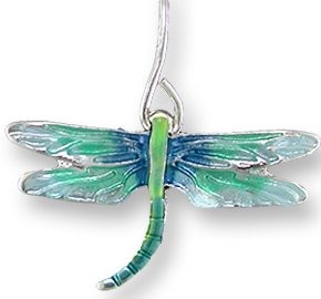 Zarah Co Jewelry 2901Z1P Turquoise Dragonfly Pendant