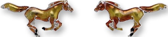 Zarah Co Jewelry 2917Z1 Chestnut Horse Earrings
