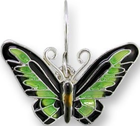 Zarah Co Jewelry 2923Z1P Rajah Brooke's Birdwing Butterfly Pendant