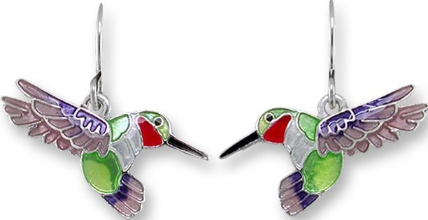 Zarah Co Jewelry 2925Z1 Hummingbird Dangle Earrings