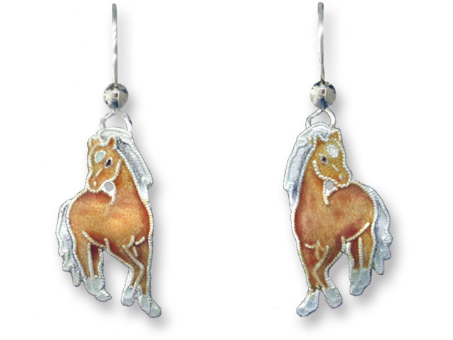 Zarah Co Jewelry 294801 Palomino Horse Earrings