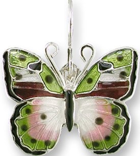Zarah Co Jewelry 3227Z1P African Pink Forester Butterfly Pendant
